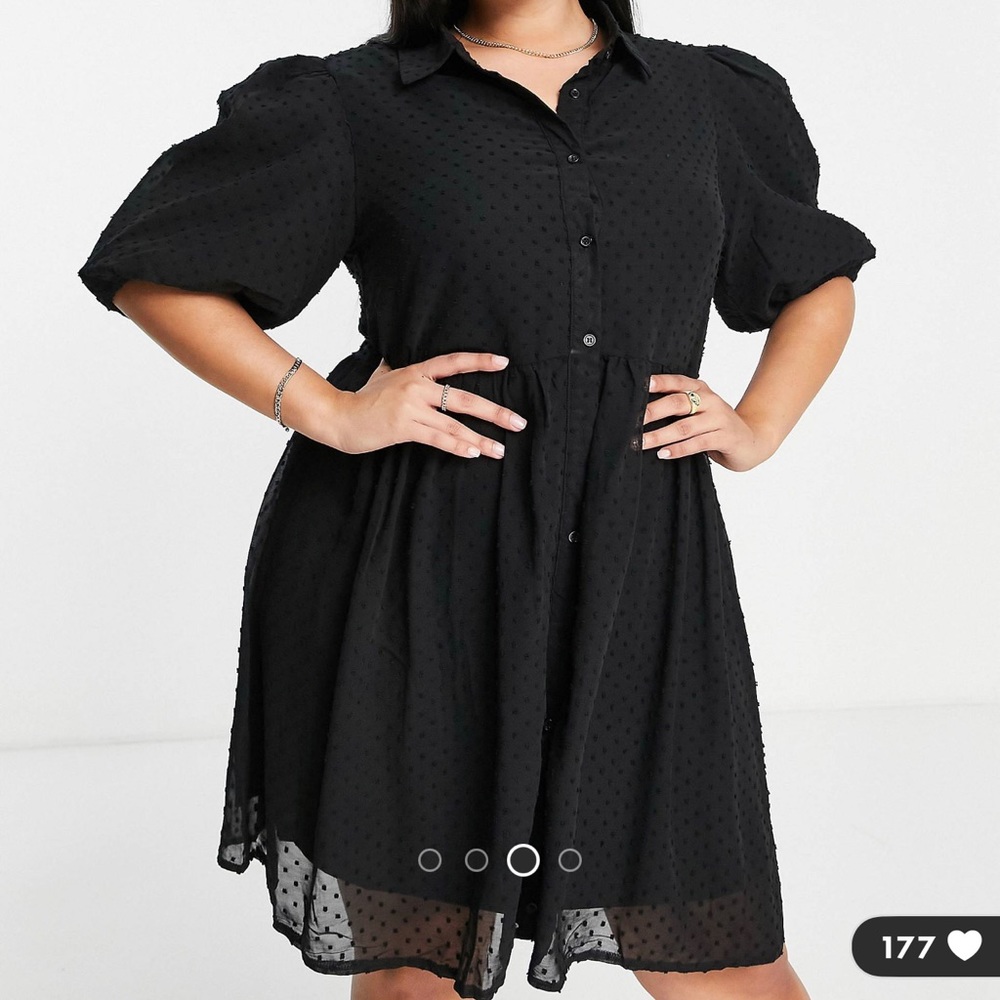 Missguided curve black dress